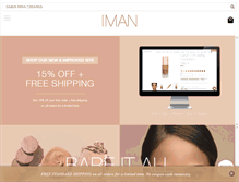 Tablet Screenshot of imancosmetics.com